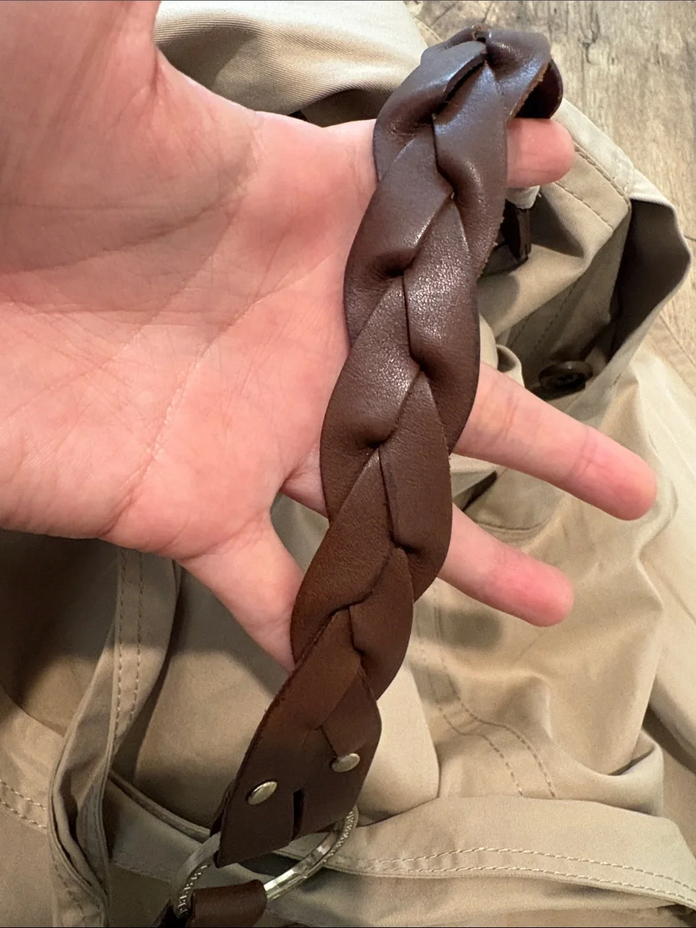 Burberry Size 36 (XS US) Trench Coat Khaki With Belt - Picture 14 of 14